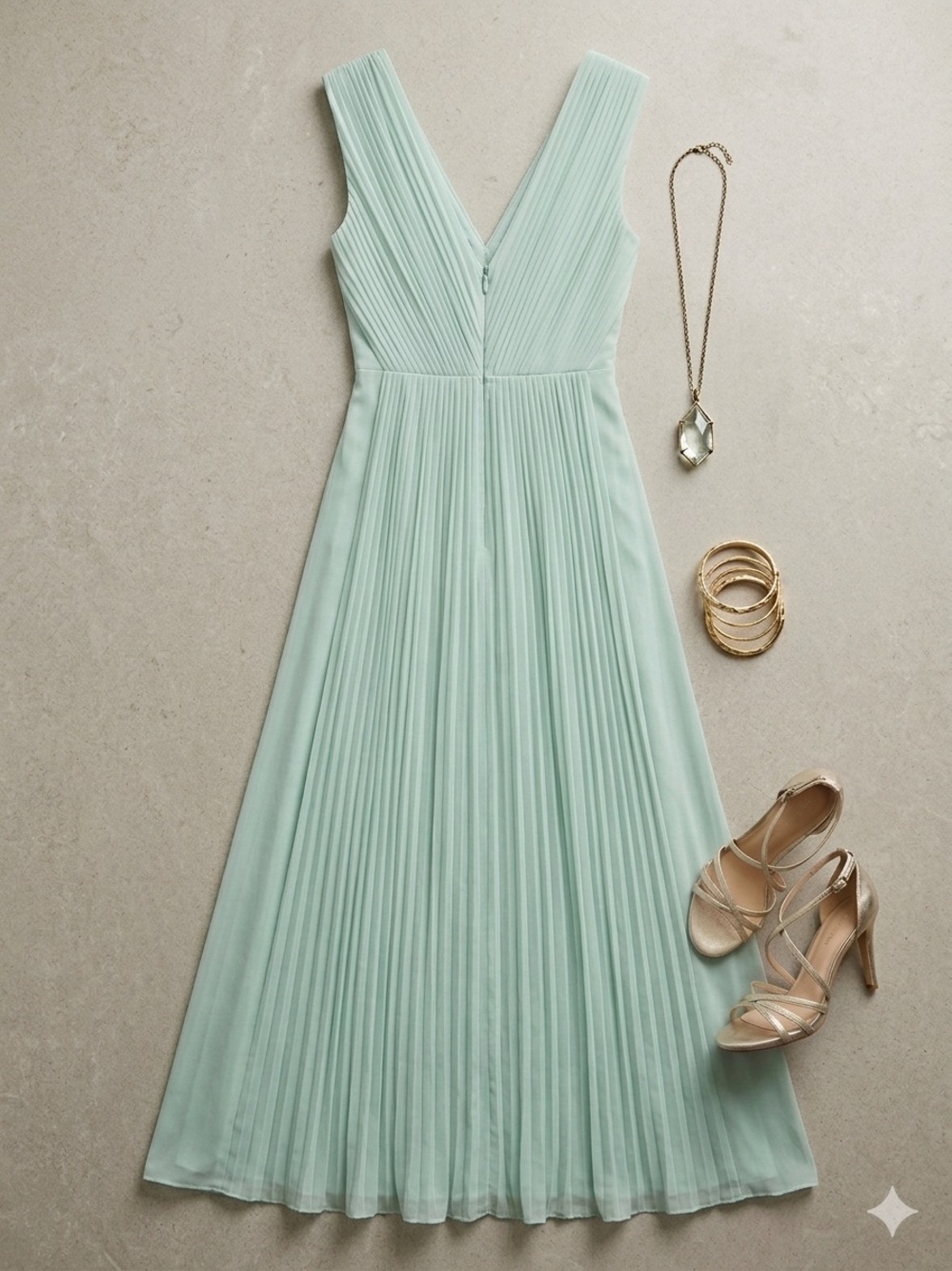 Vanity Fair Vintage Nightgown Mint Green Size 34 - Picture 2 of 5